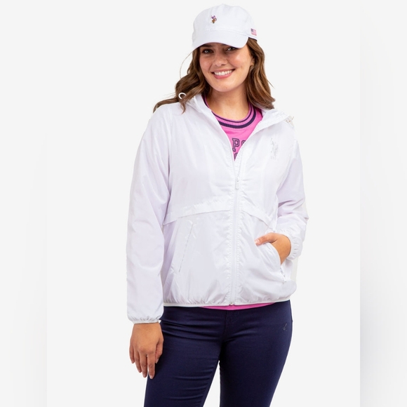 US POLO ASSN Essential Hooded Windbreaker - Picture 1 of 13